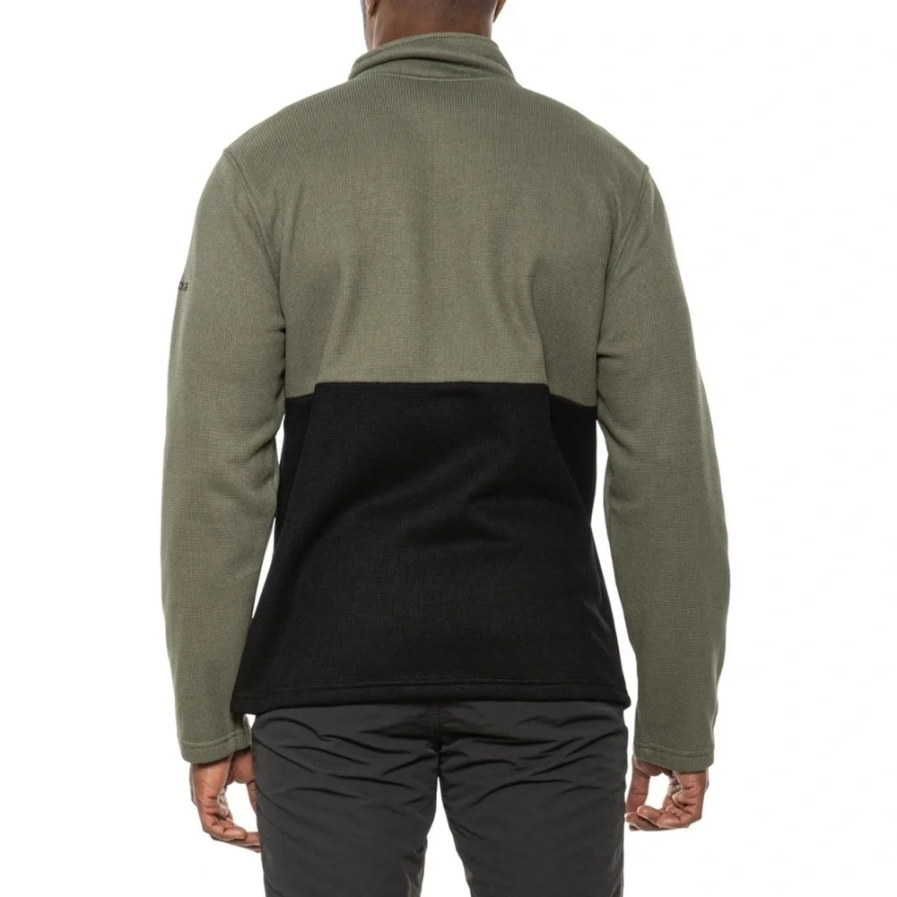 NWT Spyder Tea Leaf Medallion Bonded Fleece Sweater - Zip Neck - Picture 4 of 14